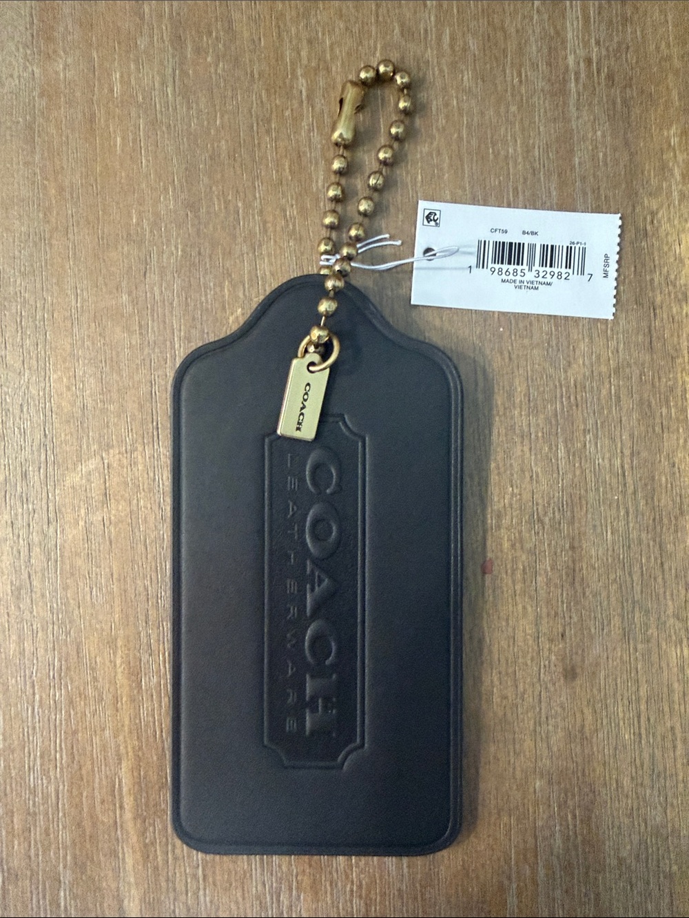 Coach Oversized Hangtag Bag Charm